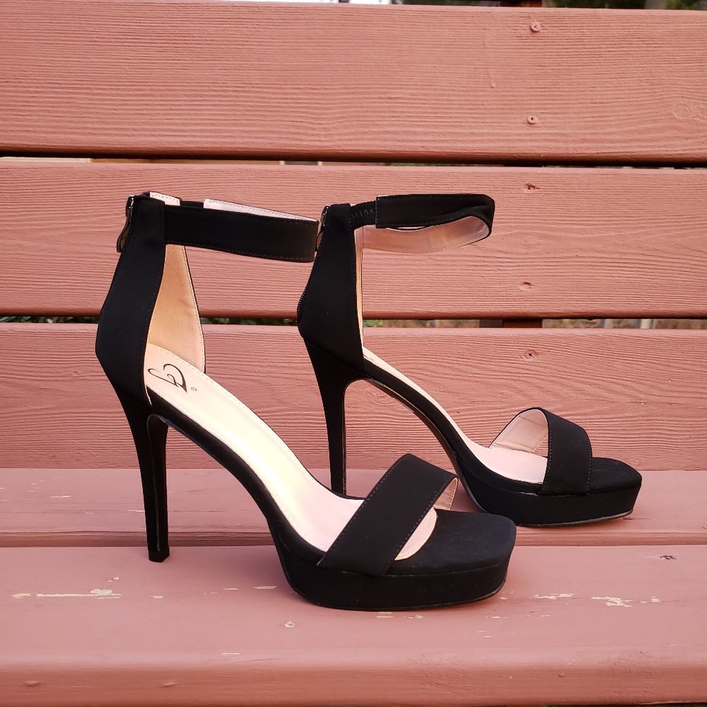 Sultry Fun Platform Stiletto Heels - 10 - Black